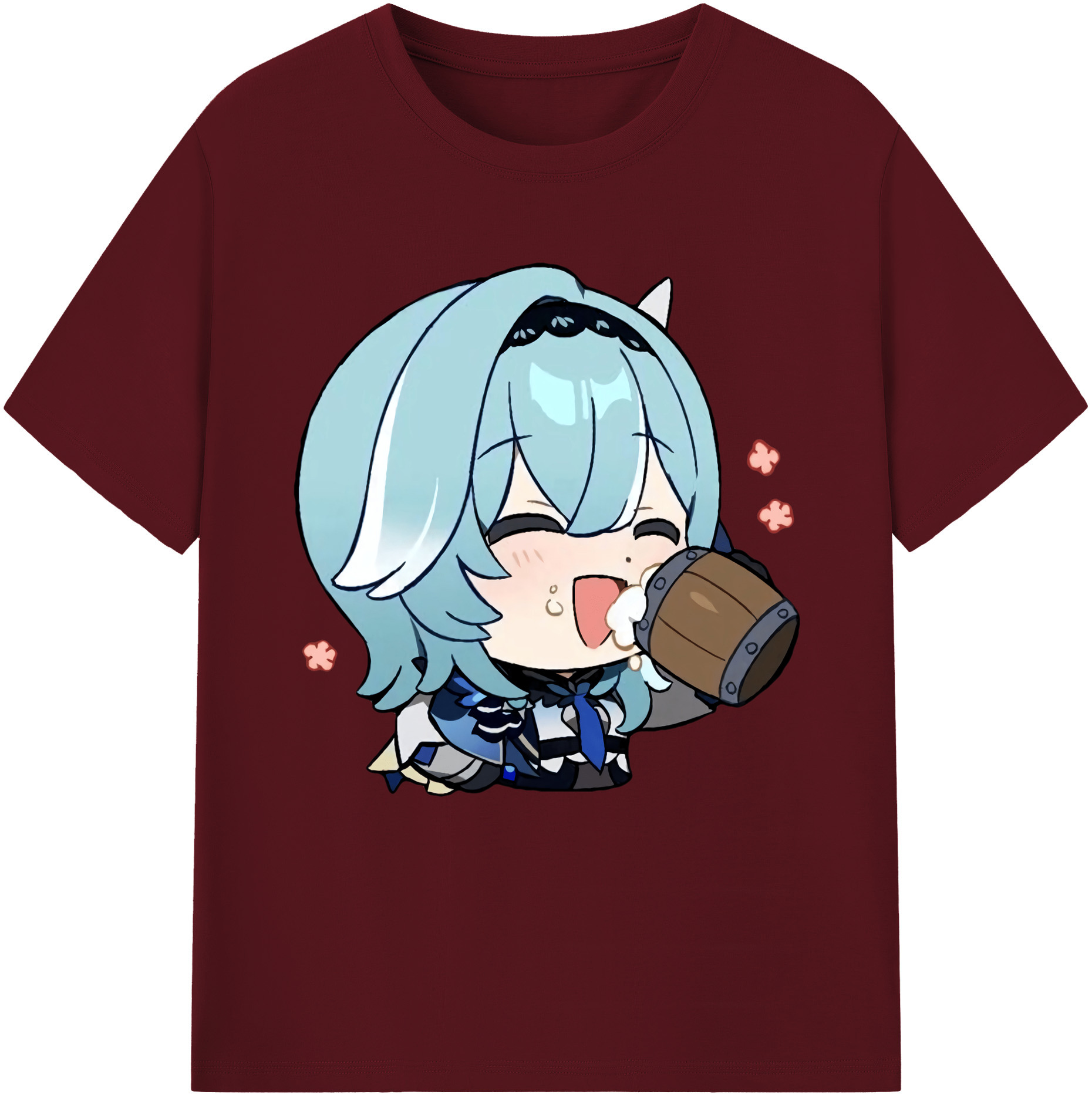 げんし神 优菈 ゆうら genshin Yūra 綿100％半袖Tシャツ（フロントプリント）